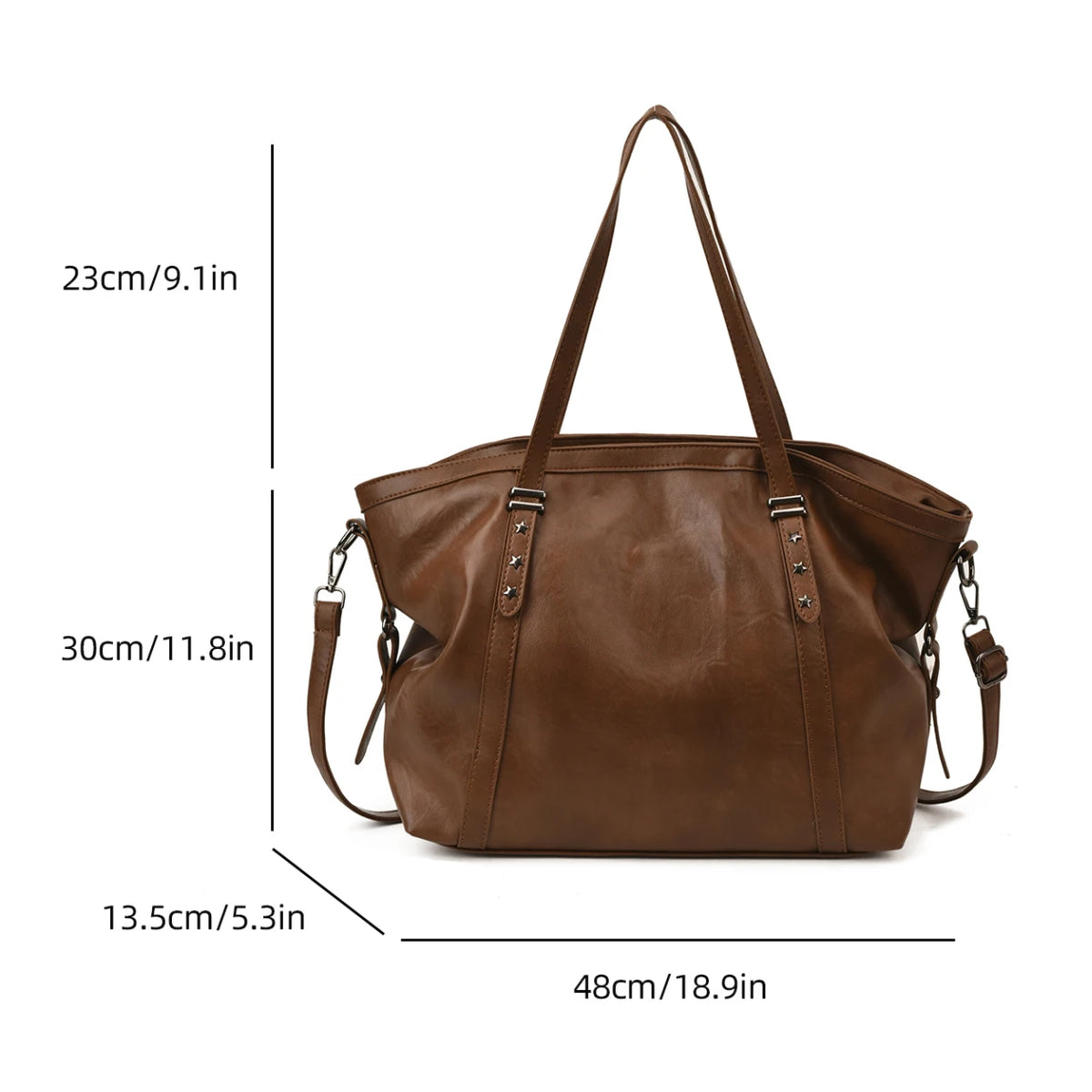 Women's Bag Large Capacity Shoulder Bags High Quality PU Leather Handbags and Purse Female Retro Tote Bags sac a main femme