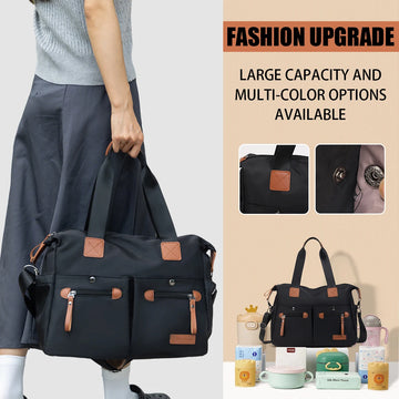Laptop Bag for Women, Large Capacity Briefcase, Shoulder Crossbody Tote Bag, 15.6inch Inner Compartment Bags for Students