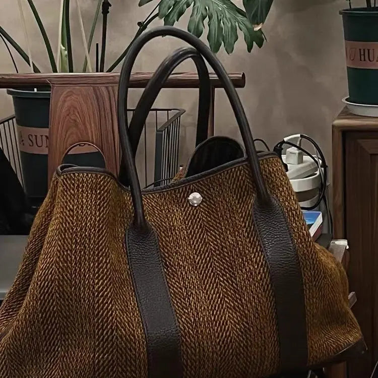 Women Bag 2025 Autumn Winter Tote Bags Fashion Vintage Office Lady All-match High-Capacity Shoulder Bag Handbag