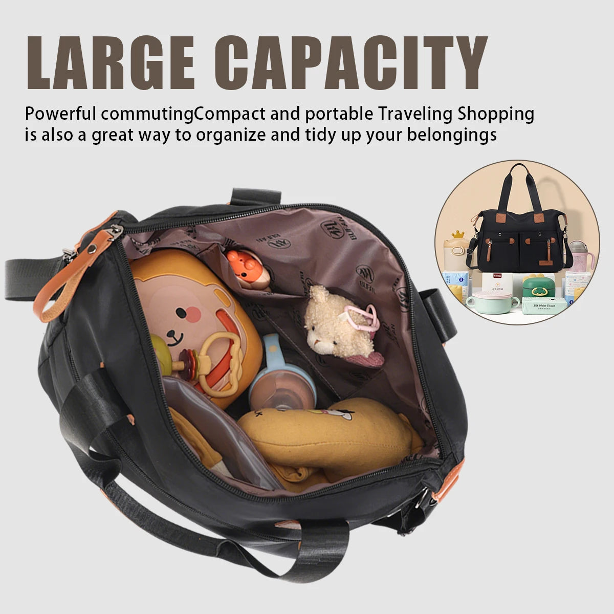 Laptop Bag for Women, Large Capacity Briefcase, Shoulder Crossbody Tote Bag, 15.6inch Inner Compartment Bags for Students