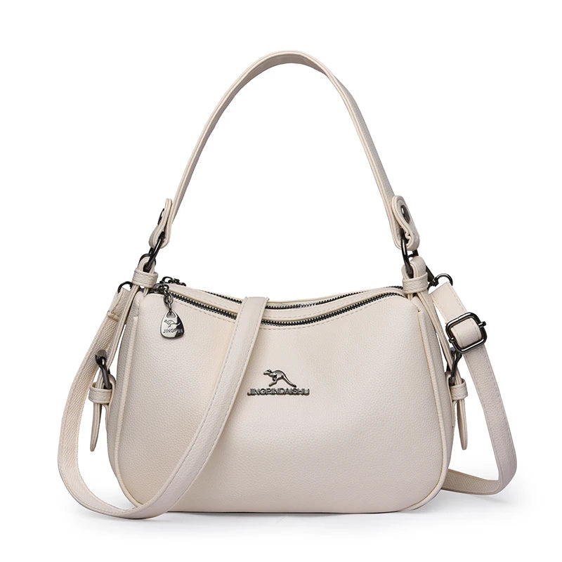 Women's Bags Vintage Genuine High quality PU Women's handbags Casual Ladies' Tote Bags, Soft and Large capacity Handbags wallet
