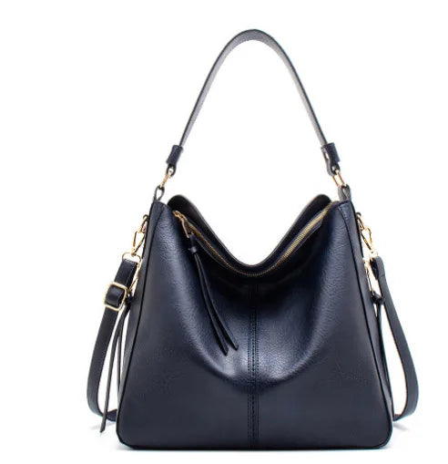 Women Tote Bag Fashion Underarm Large Capacity Soft Pu Leather Shoulder Bag Retro Crossbody Bag Casual Portable Bucket Bags