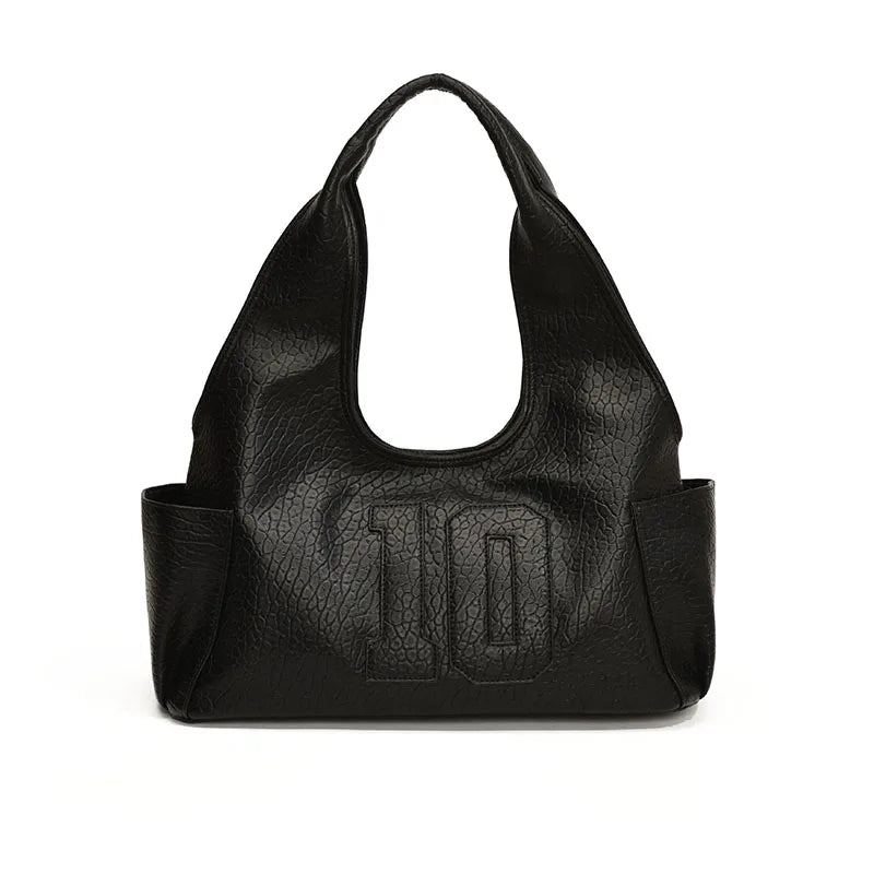 2024 New Women's Tote Bags Trendy Versatile Commuting Large Capacity One Shoulder Bag Summer Casual Solid Color Female Handbags