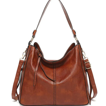 Women Tote Bag Fashion Underarm Large Capacity Soft Pu Leather Shoulder Bag Retro Crossbody Bag Casual Portable Bucket Bags